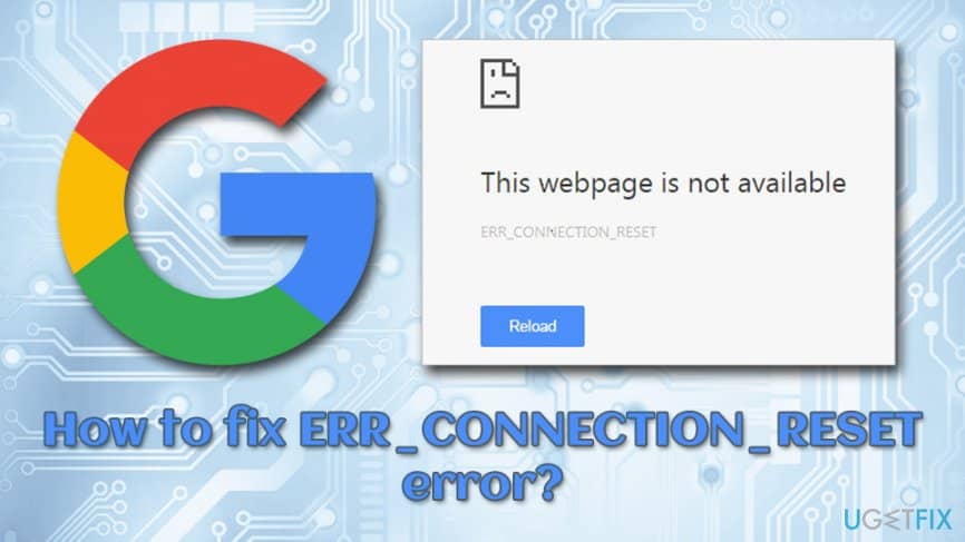 حل ارور ERR_CONNECTION_RESET در مرورگر گوگل کروم